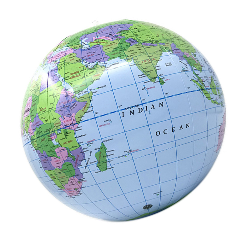 thumbnail image 2 of WDOplteas Globo Inflable 30cm Mundo Tierra Océano Mapa Aprendizaje Geografía, 2 of 10