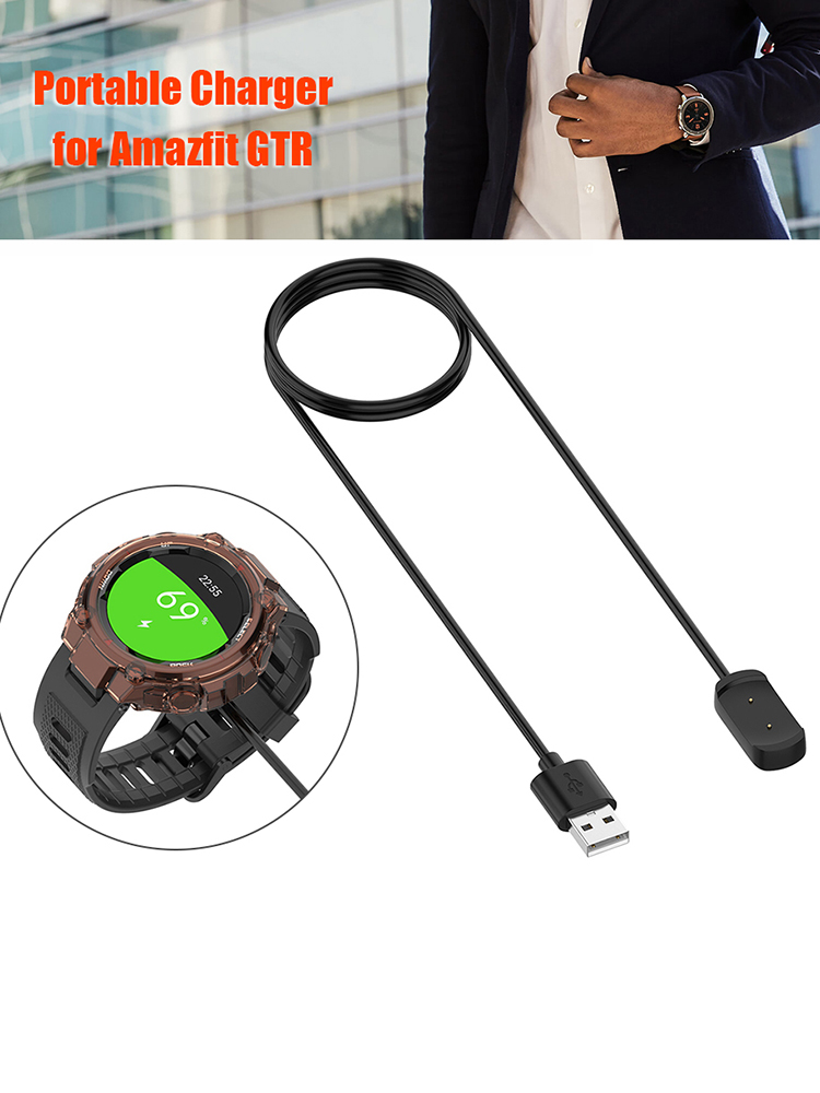 thumbnail image 5 of Ygjytge 1m/3.28ft Smart Watch Cable cargador USB Cod para Amazfit T-Rex GTR 42mm 47mm GTS, 5 of 10