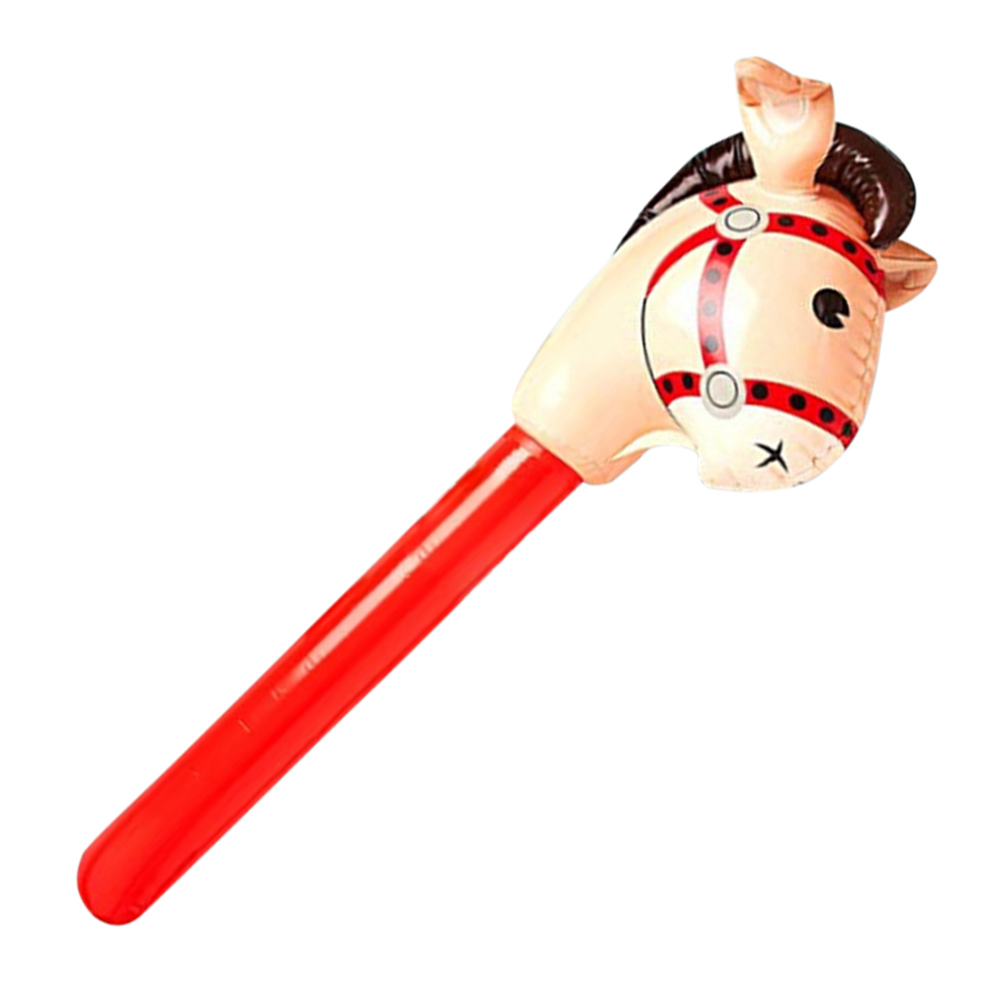 thumbnail image 4 of Cabeza caballo inflable Stick Ride-On Animal Toy para Juego equitación, 4 of 10