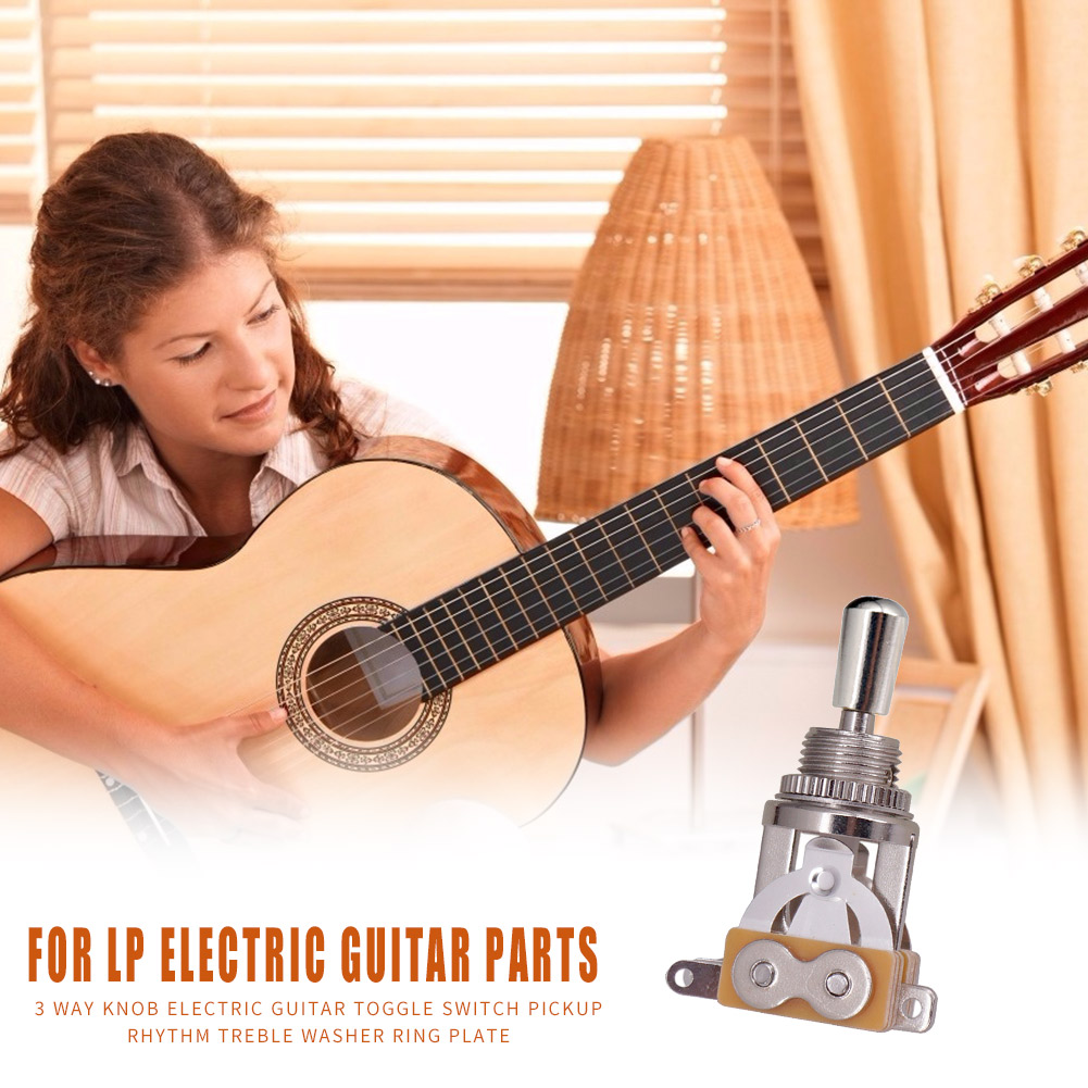 thumbnail image 4 of Selector de Guitarra Eléctrica Cgtredaw Interruptor 3 Vías para LP EPI Plata, 4 of 8