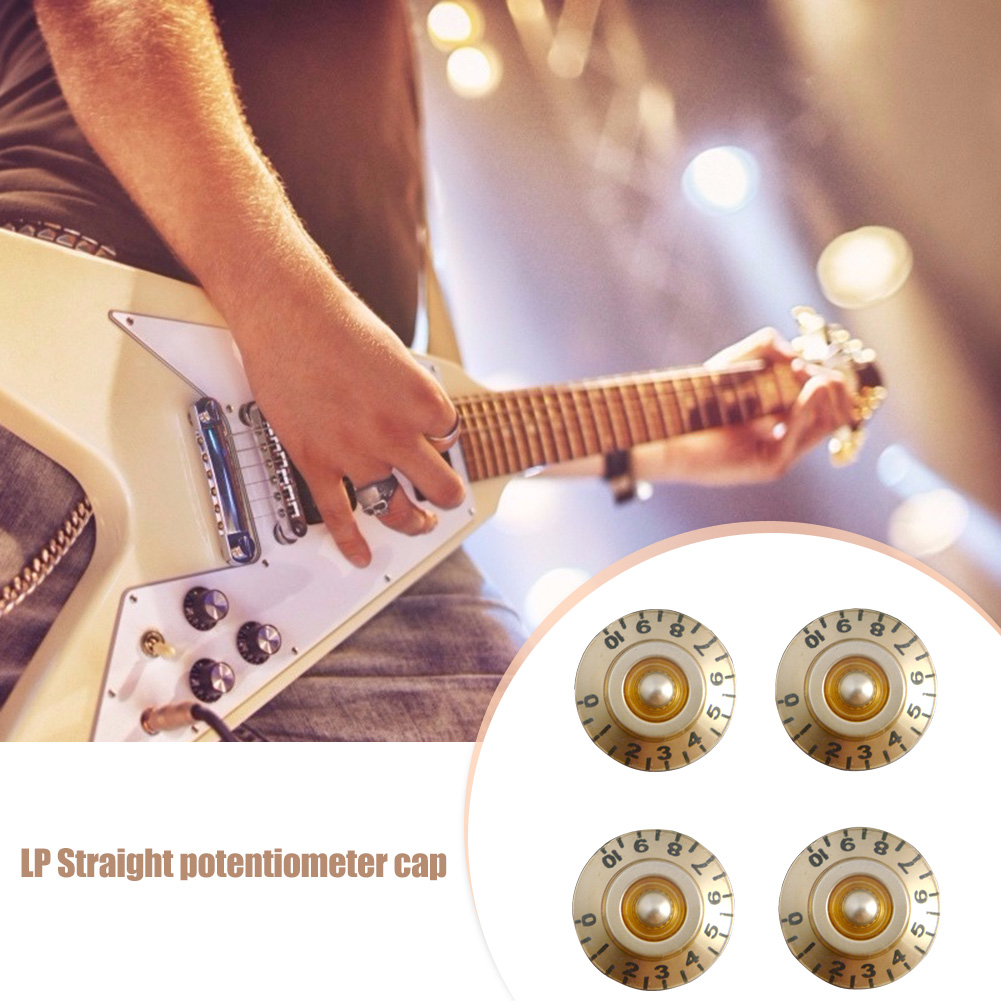 thumbnail image 4 of Kuymtek 4 Uds Perilla Guitarra Eléctrica Botón Tono Volumen Guitarra para EPI LP (dorado), 4 of 10