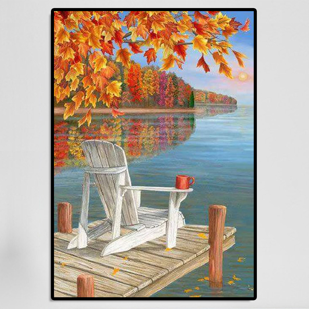 thumbnail image 4 of YM1 (Scenery-B850) paisaje diamantes diamante pintura diamantes resina pintura decorativa DIY 30*40CM, 4 of 10