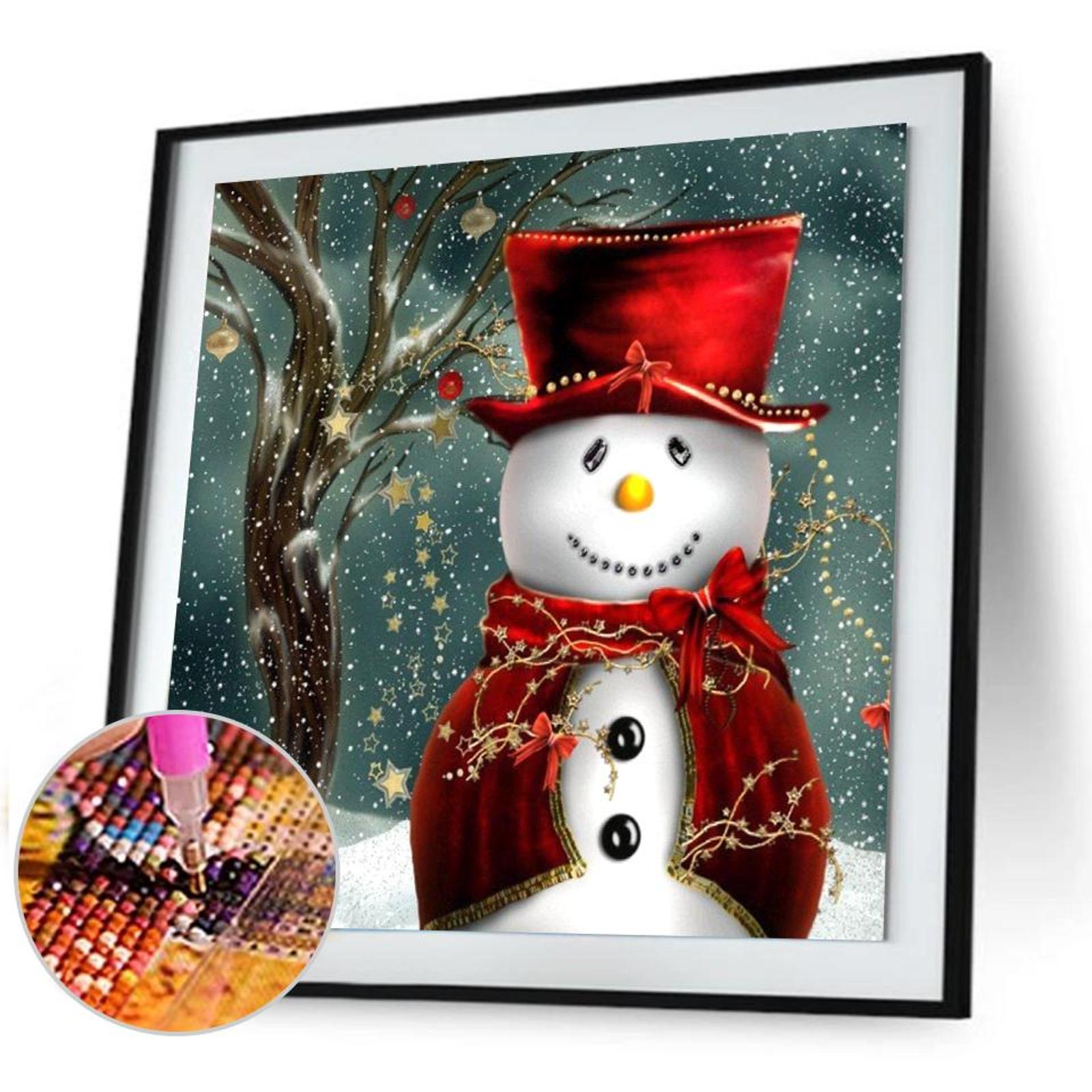 thumbnail image 5 of SZ476 Muñeco Nieve Diamante Diamante Resina 30 * 30 CM, 5 of 10