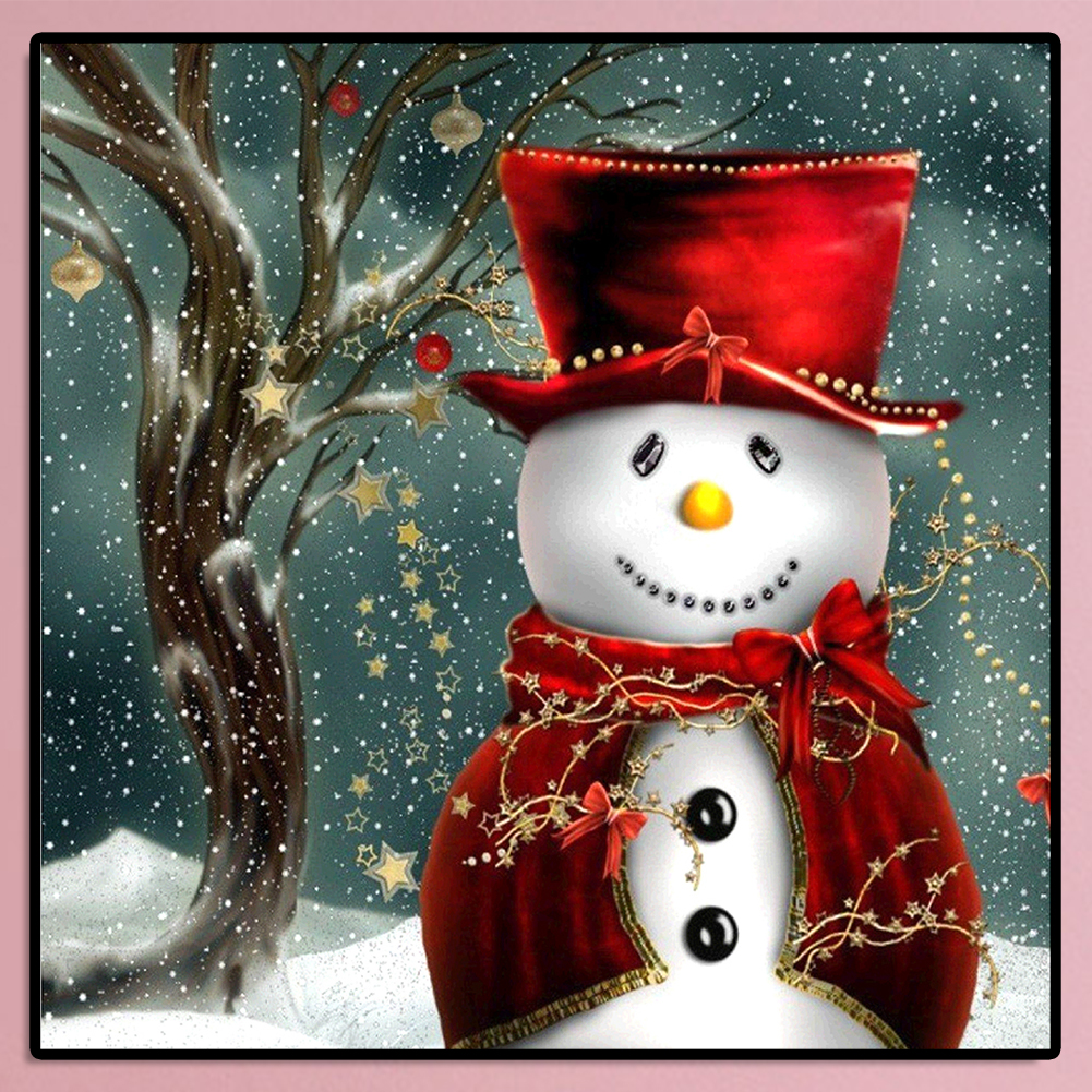 thumbnail image 4 of SZ476 Muñeco Nieve Diamante Diamante Resina 30 * 30 CM, 4 of 10