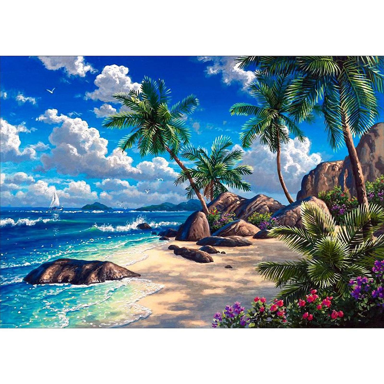 thumbnail image 2 of 5D Taladro Punto Cruz Vista Al Mar Kit Mosaico, 2 of 10