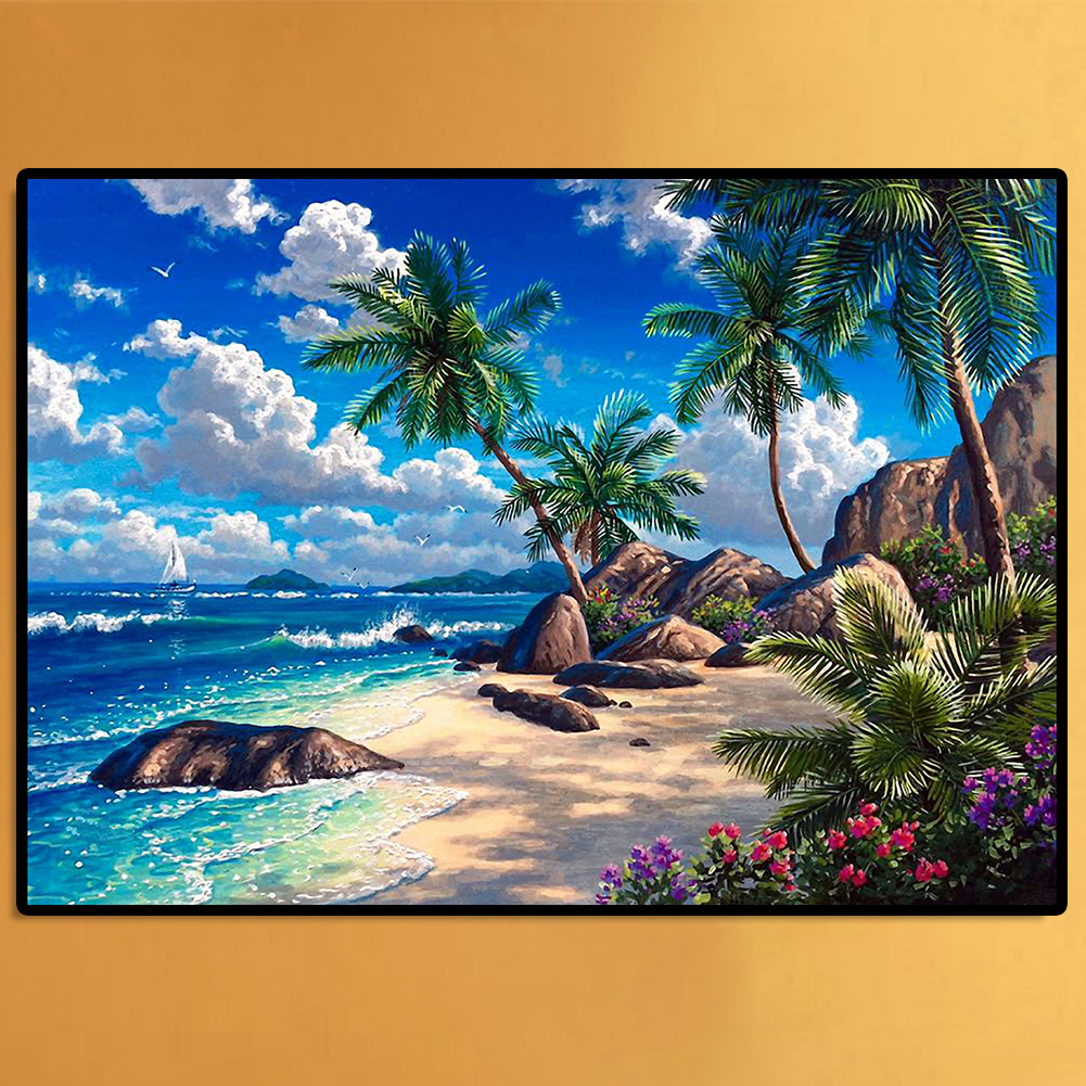 thumbnail image 4 of 5D Taladro Punto Cruz Vista Al Mar Kit Mosaico, 4 of 10