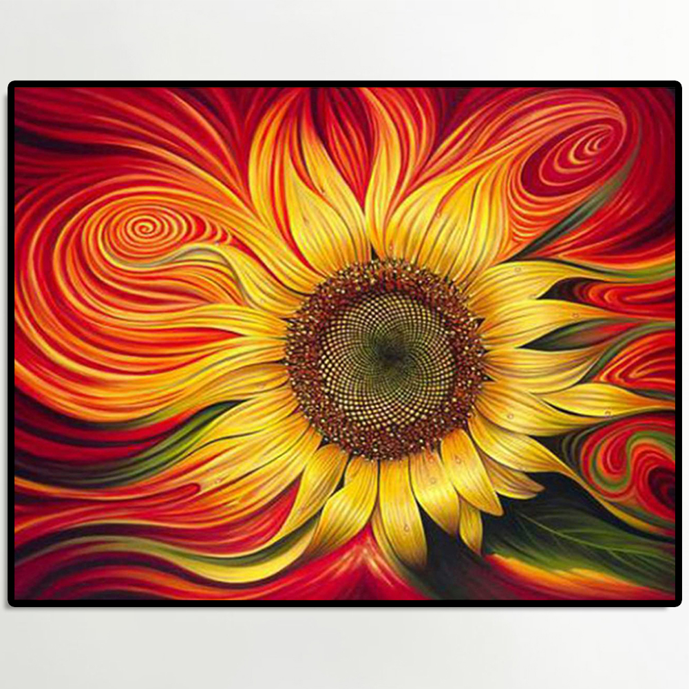thumbnail image 4 of Diamantes Imitación Punto Cruz DIY Bordado Costura Artesanía Entusiasta Girasol Mosaico, 4 of 10