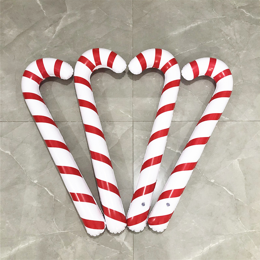 thumbnail image 4 of Bastón para Navidad Papá Noel Bsvklp Accesorios Inflables PVC Ligero Portátil, 4 of 10