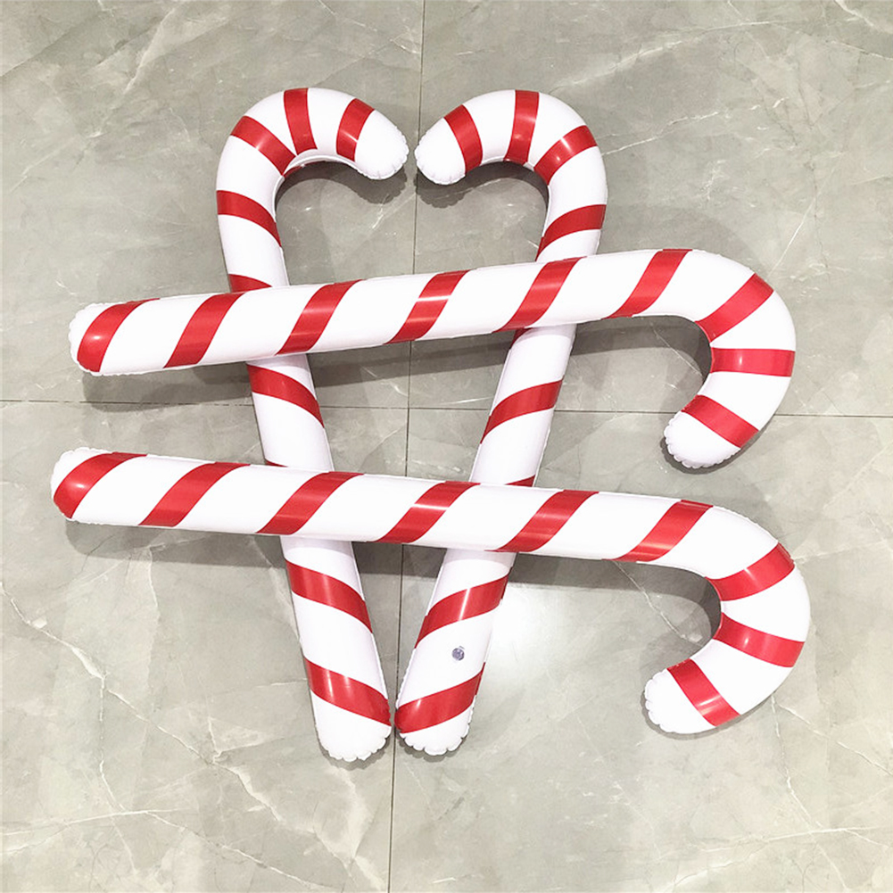 thumbnail image 5 of Bastón para Navidad Papá Noel Bsvklp Accesorios Inflables PVC Ligero Portátil, 5 of 10