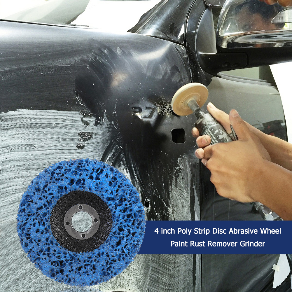 thumbnail image 4 of JShteea Amoladora Removedora Óxido Pintura Abrasiva Disco Tira Polietileno 4 Pulgadas (azul), 4 of 7