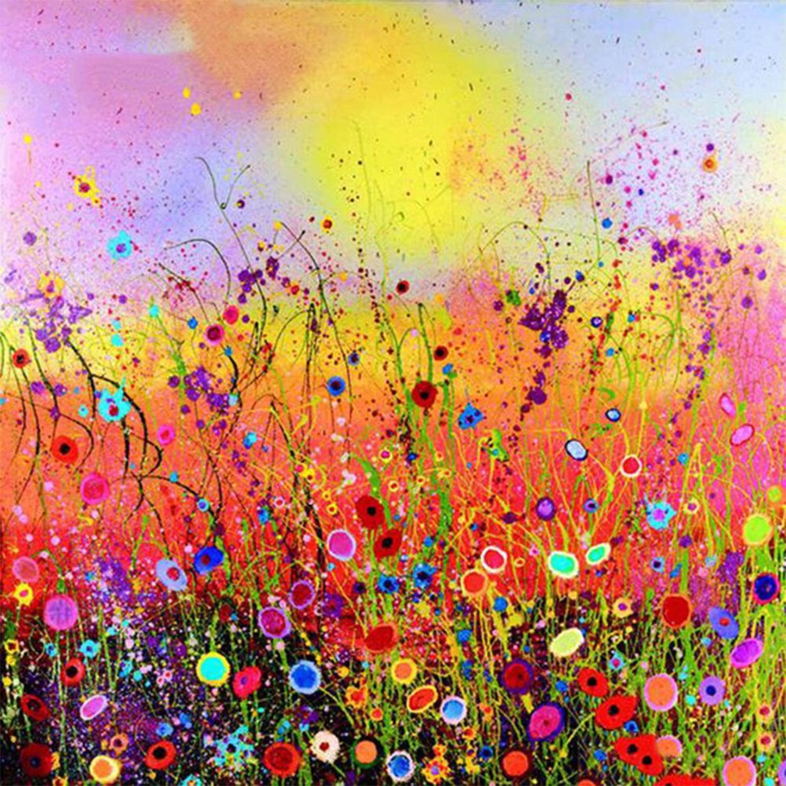 thumbnail image 1 of Lleno Diamantes Flores Diamantes Redondos Pintura Diamantes Resina 30*30CMV716, 1 of 10
