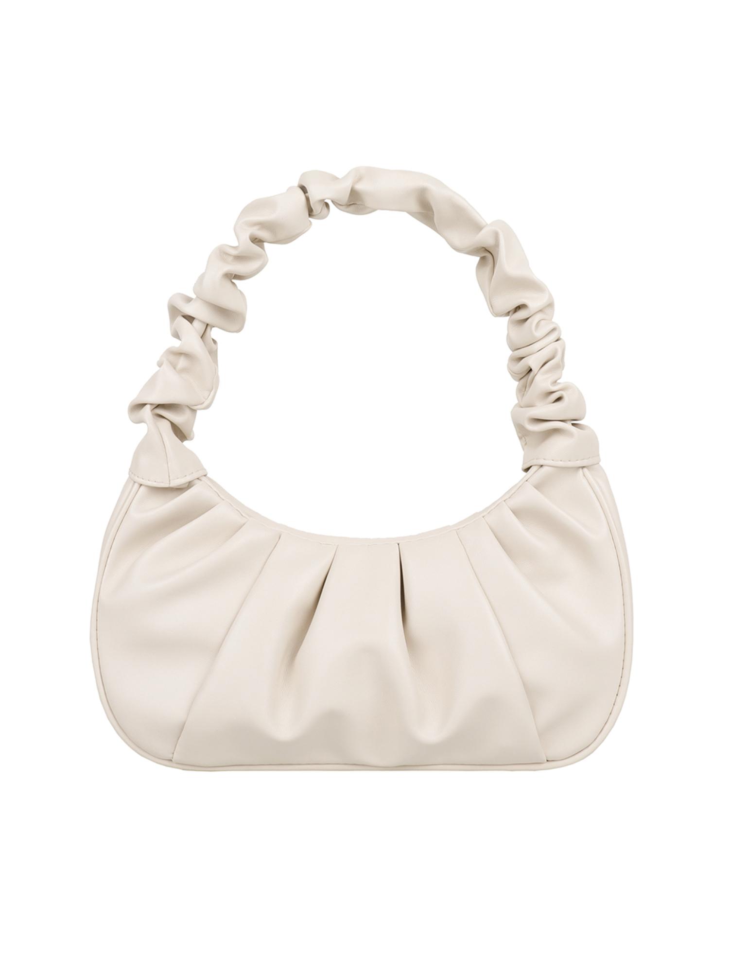 thumbnail image 2 of Versátil Plisado PU Cuero Bolsos Mujer Bolso Hombro (beige), 2 of 10