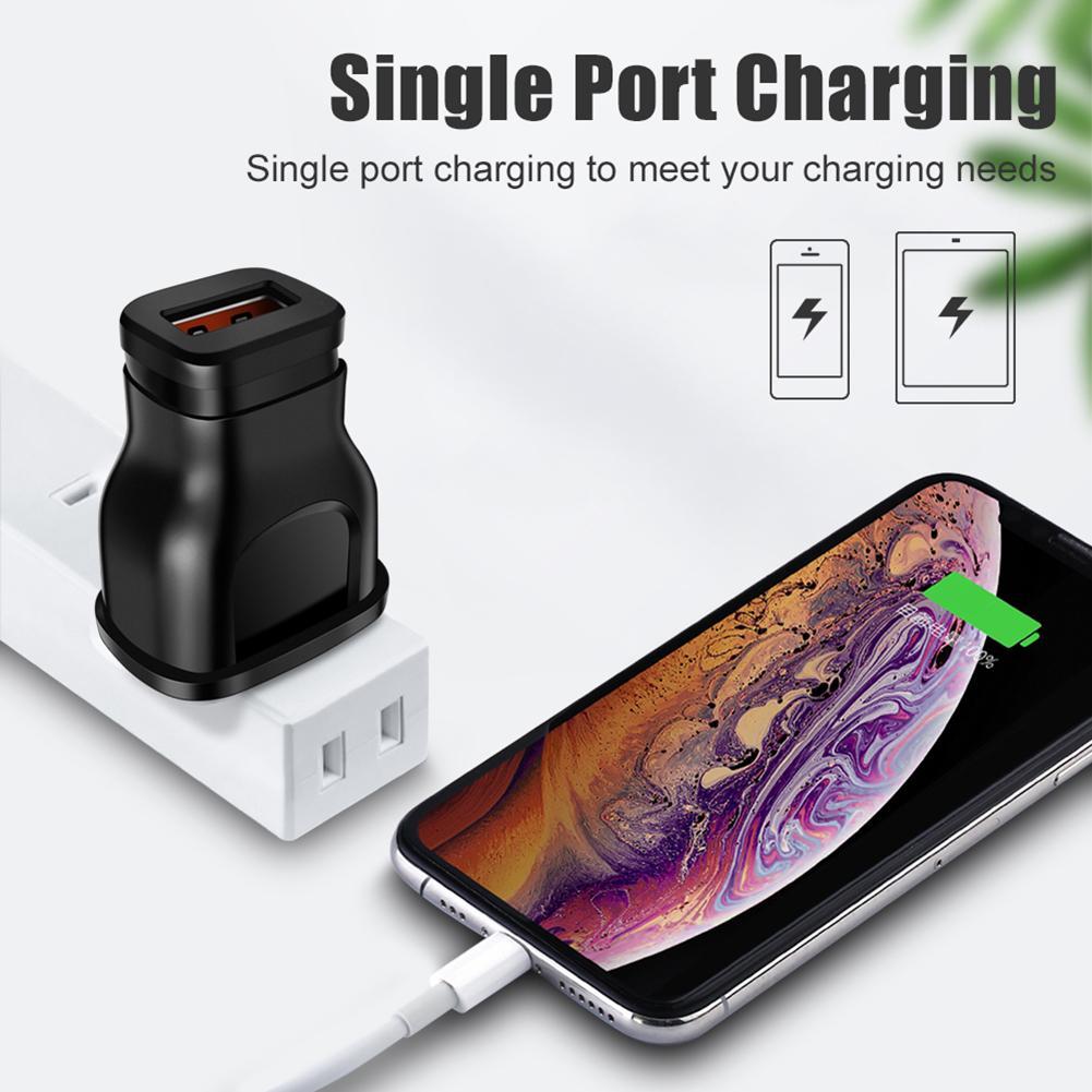 thumbnail image 5 of Cargador USB Carga Rápida para Adaptador Pared IPhone (negro EE. UU.), 5 of 7