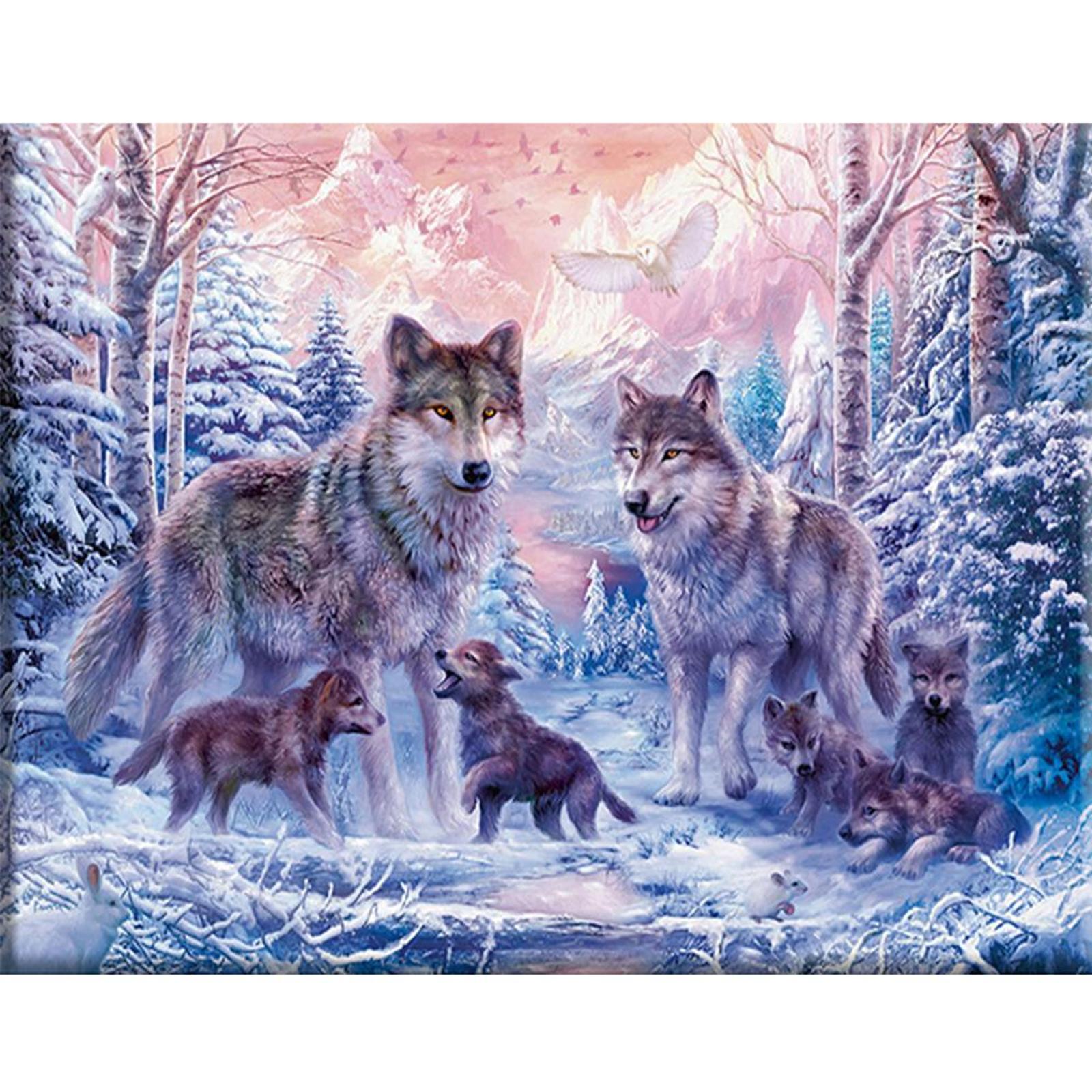thumbnail image 5 of (4) Hilo algodón ecológico 14CT Tela blanca 2 hilos 40*50CM Animal 14 kit serie en punto cruz (VS-0037), 5 of 10