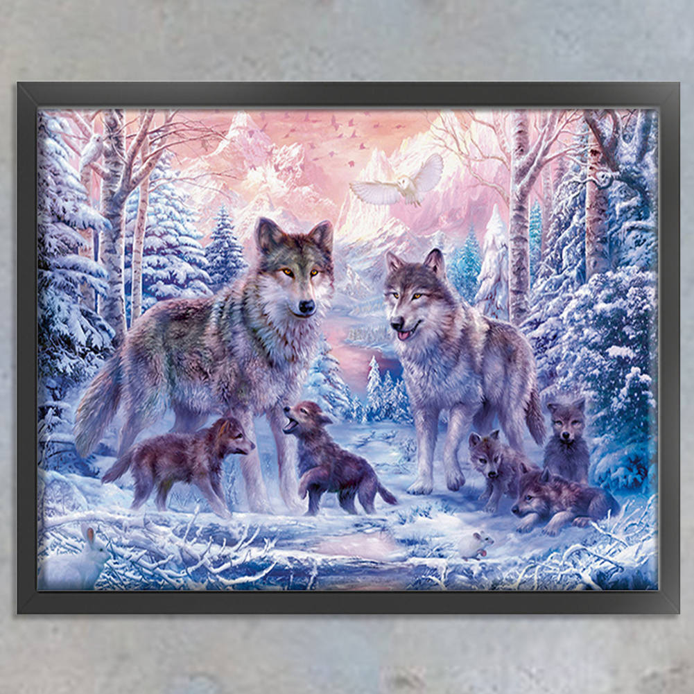 thumbnail image 4 of (4) Hilo algodón ecológico 14CT Tela blanca 2 hilos 40*50CM Animal 14 kit serie en punto cruz (VS-0037), 4 of 10