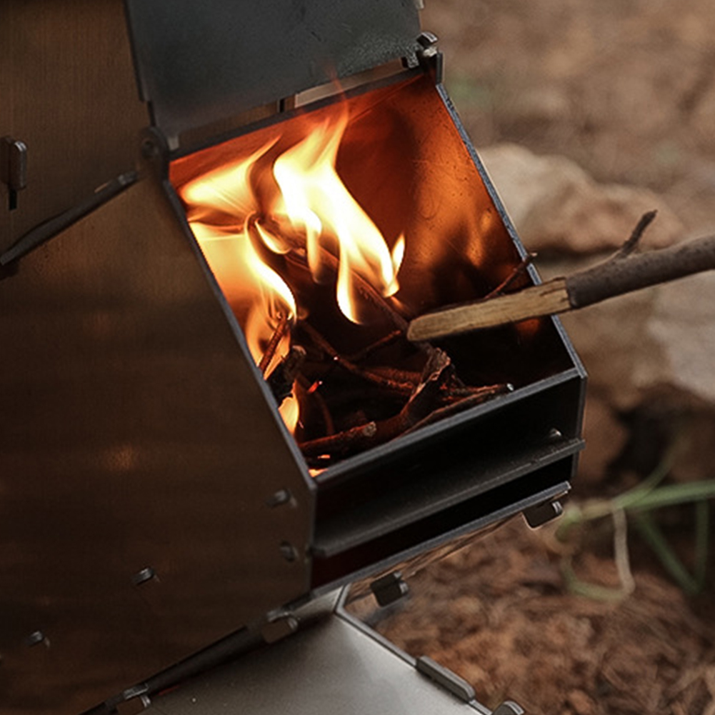 thumbnail image 3 of Estufa Portátil Acero Inoxidable para Supervivencia Al Aire Libre Horno para Acampar, 3 of 10