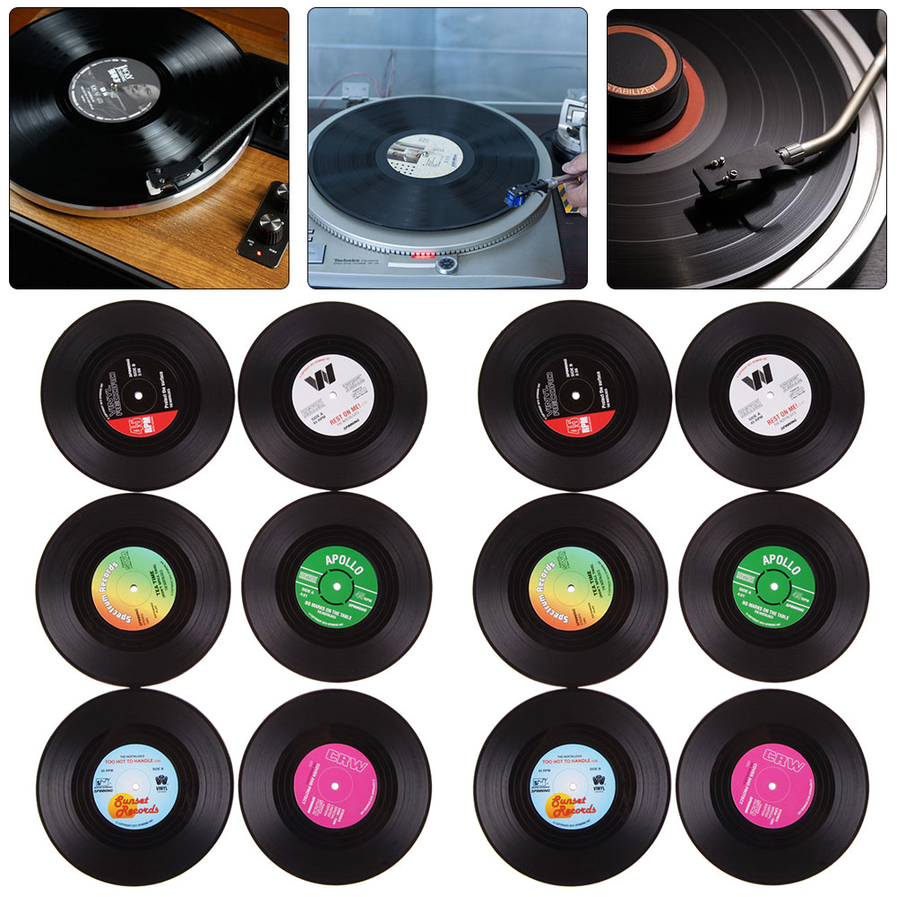 thumbnail image 5 of 12 Uds. Útil Portavasos Vinilo Tapete para Mantel Individual Vajilla, 5 of 9