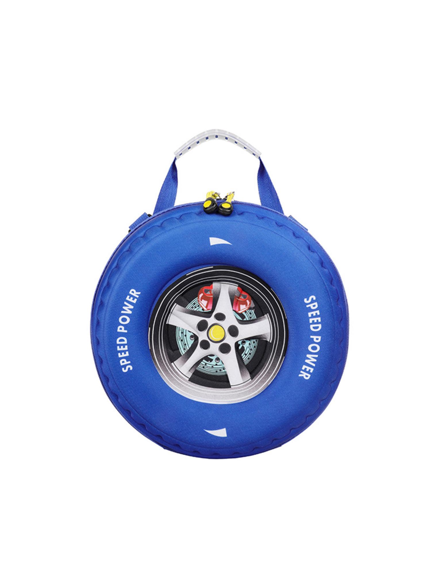 thumbnail image 2 of Mochila Casual Dibujos Animados Nylon Coche Neumático En Forma Hombro Bolsas Escolares, 2 of 9