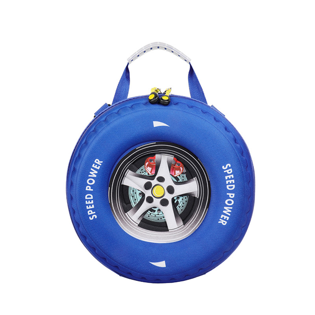 thumbnail image 3 of Mochila Casual Dibujos Animados Nylon Coche Neumático En Forma Hombro Bolsas Escolares, 3 of 9