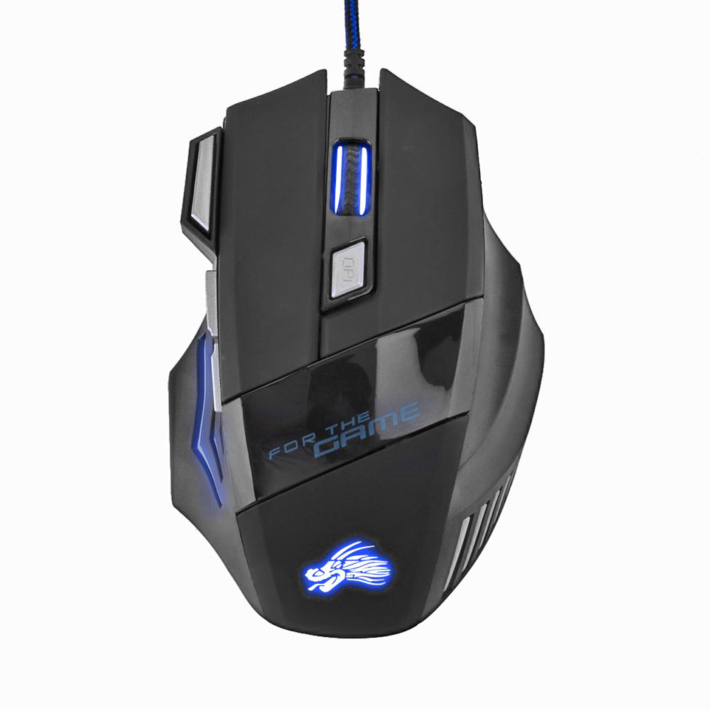 thumbnail image 2 of Ratón Retroiluminado para PC Gamer Mouse DPI 7 Colores Ratones Ópticos Juegos Computadora Con Wi Ajustable Rojo, 2 of 10