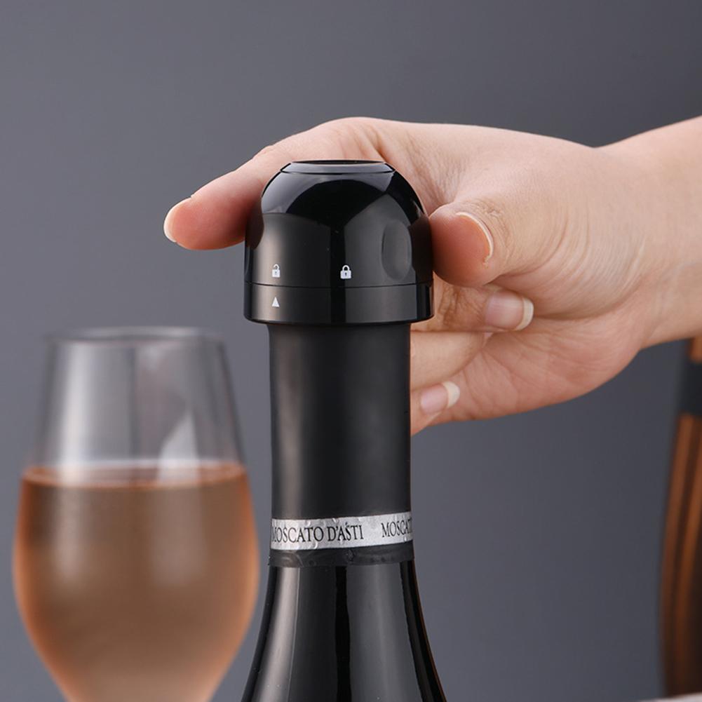 thumbnail image 4 of Botella Vino Tapa Bebida Champán Tapón Silicona Sellador Rojo, 4 of 10