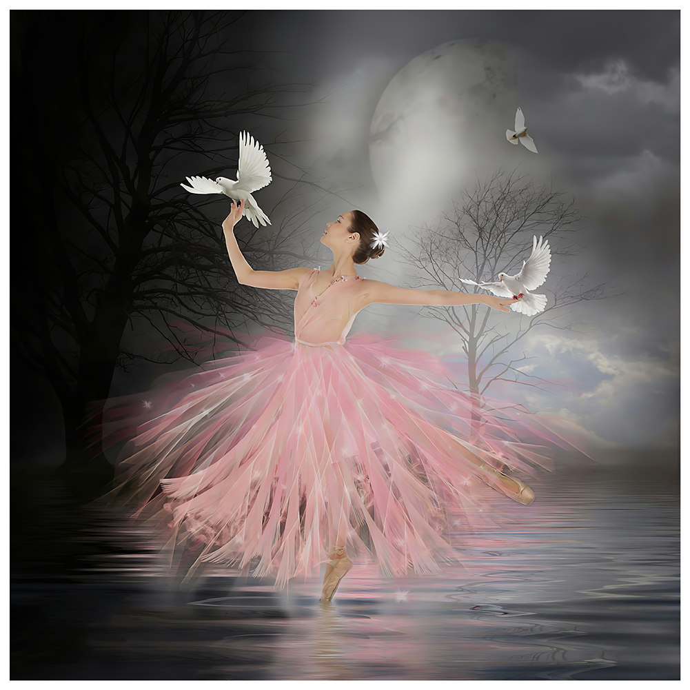 thumbnail image 2 of Kit Mosaico Taladro para Niña Ballet 5D Artesanal Con Resina, 2 of 10