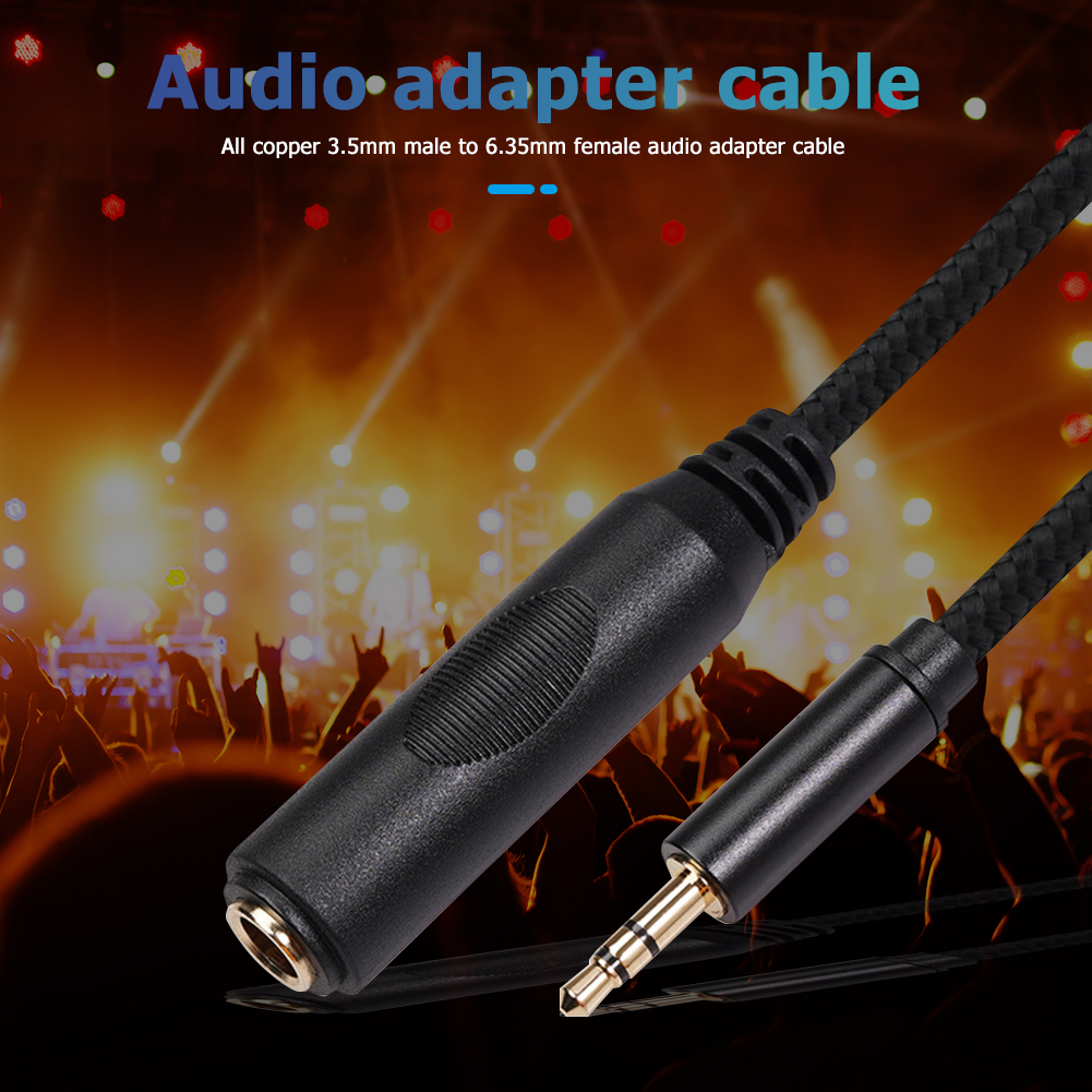 thumbnail image 4 of Cable 3 5 Mm A 6 35 Mm Adaptador Audio Estéreo 1/8 A 1/4 (1 5 M), 4 of 10