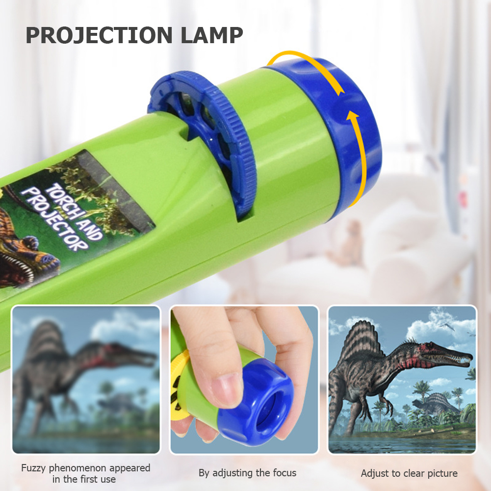 thumbnail image 5 of Lámpara Proyector 3 Diapositivas Proyección Linterna Lindo (dinosaurio), 5 of 8