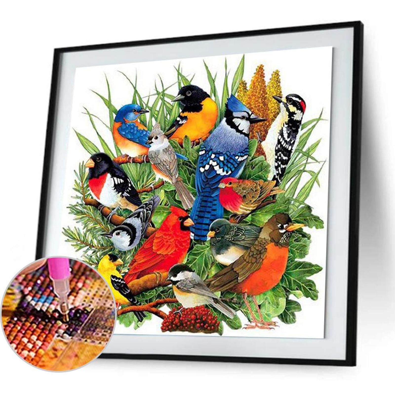 thumbnail image 5 of Lleno Diamantes Colección Pájaros Serie Animal Diamante Resina 40*40CM A1810, 5 of 10