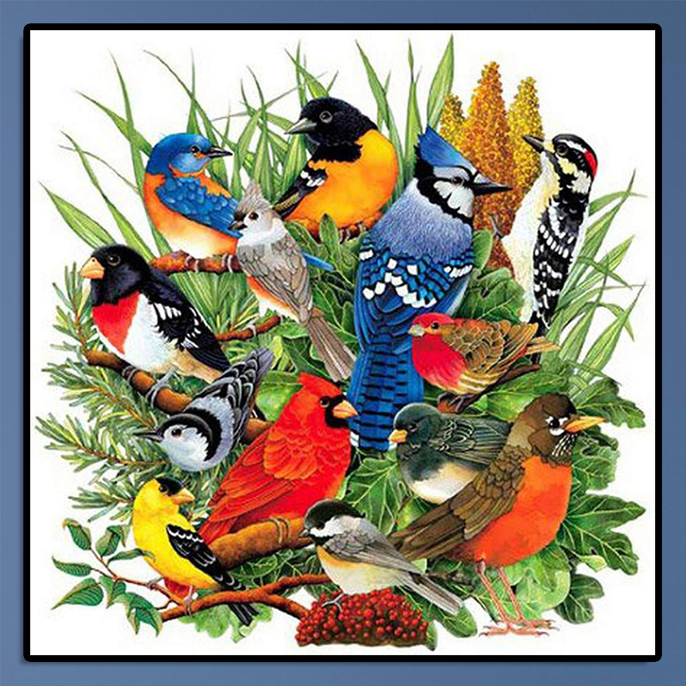 thumbnail image 4 of Lleno Diamantes Colección Pájaros Serie Animal Diamante Resina 40*40CM A1810, 4 of 10
