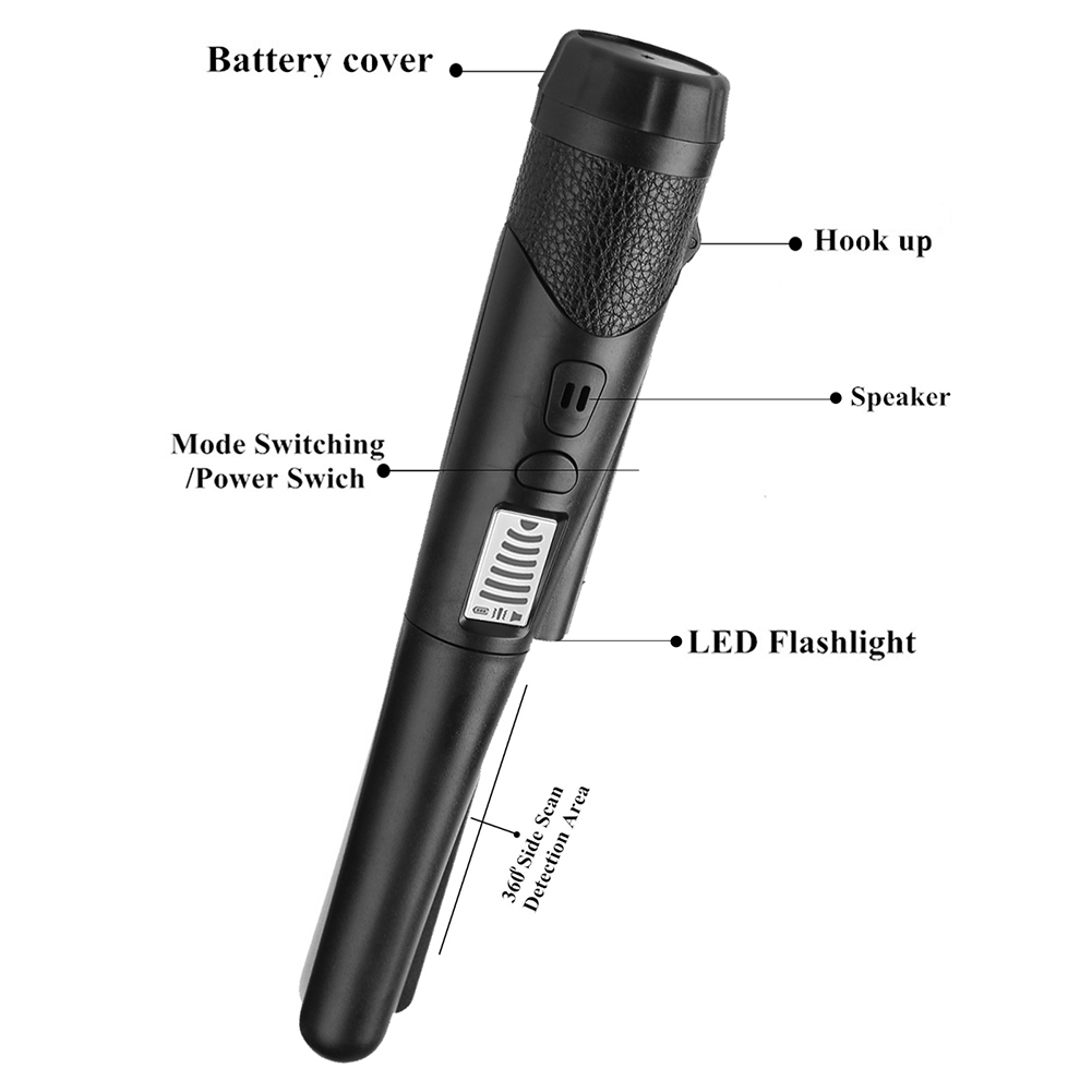 thumbnail image 3 of Detector mano metal Hugtrwg a prueba GP-Pointer Pinpoint Gold Digger negro, 3 of 10
