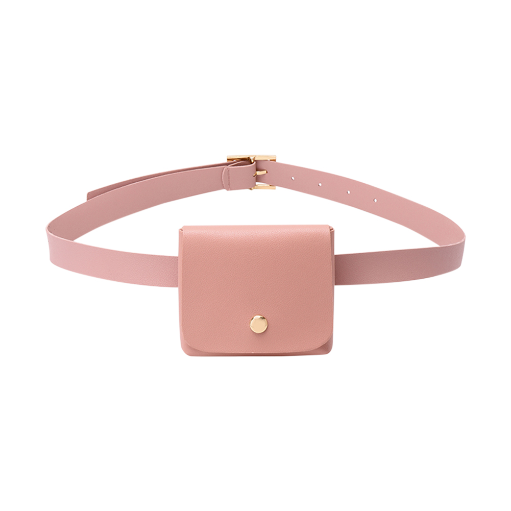 thumbnail image 3 of Mini Riñonera Informal PU para Mujer Riñonera Retro Con (rosa), 3 of 8