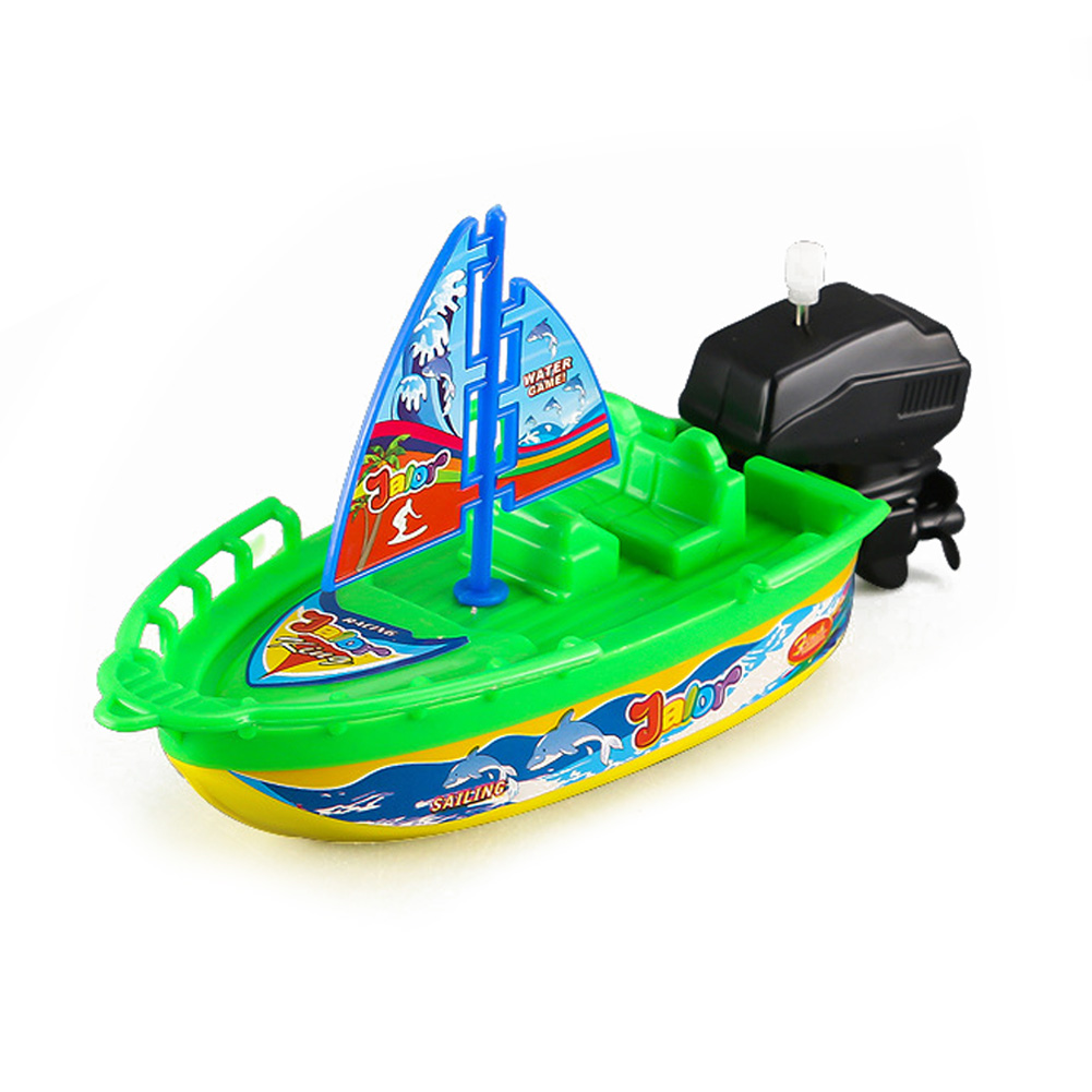 thumbnail image 2 of Barco Juguete para Bebé Flotador Cuerda en El Velocidad Baño Color Aleatorio, 2 of 10