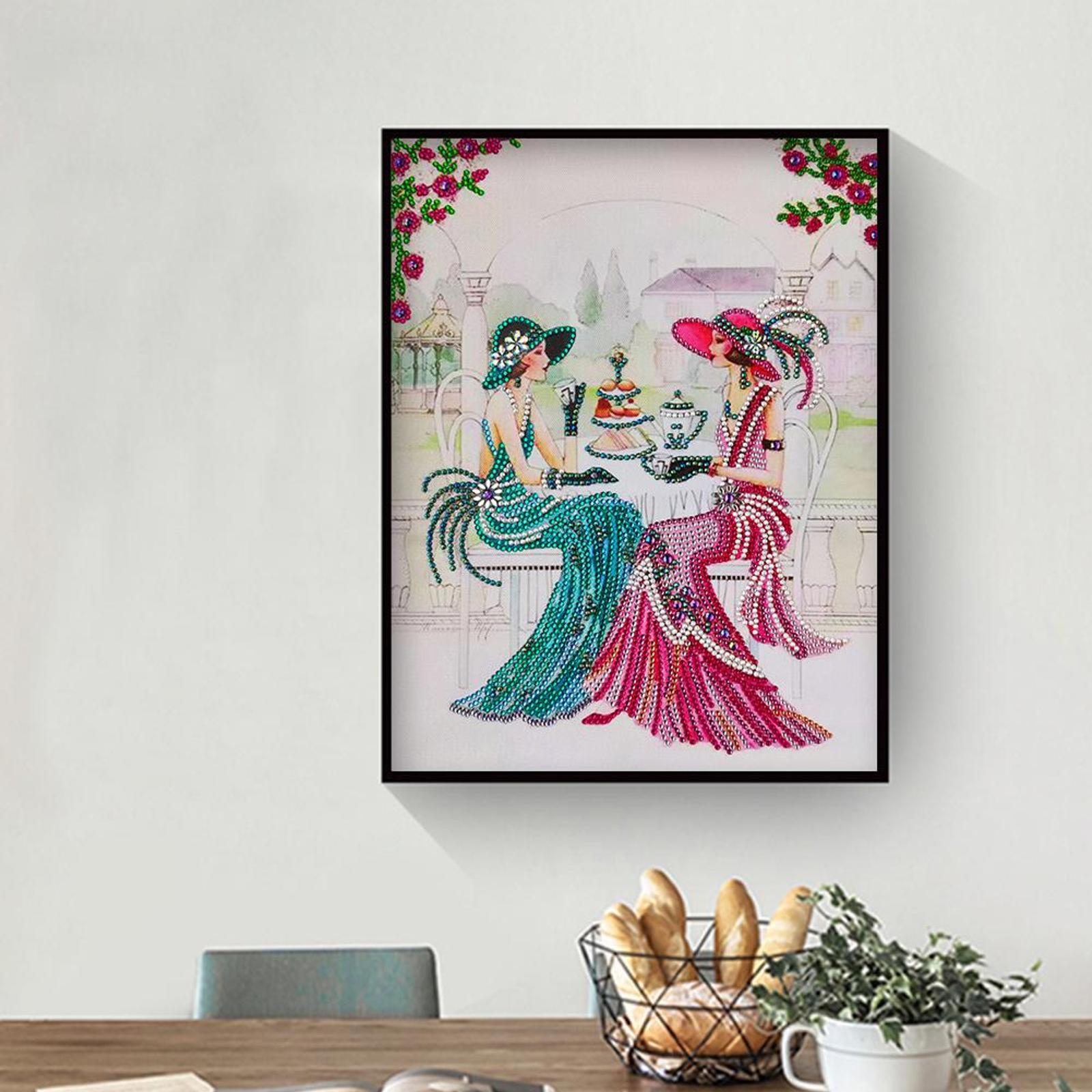 thumbnail image 5 of (lady-Y017) resina diamante con forma especial la serie Lady Lady diamante parcial 30*40 cm (14 colores), 5 of 10