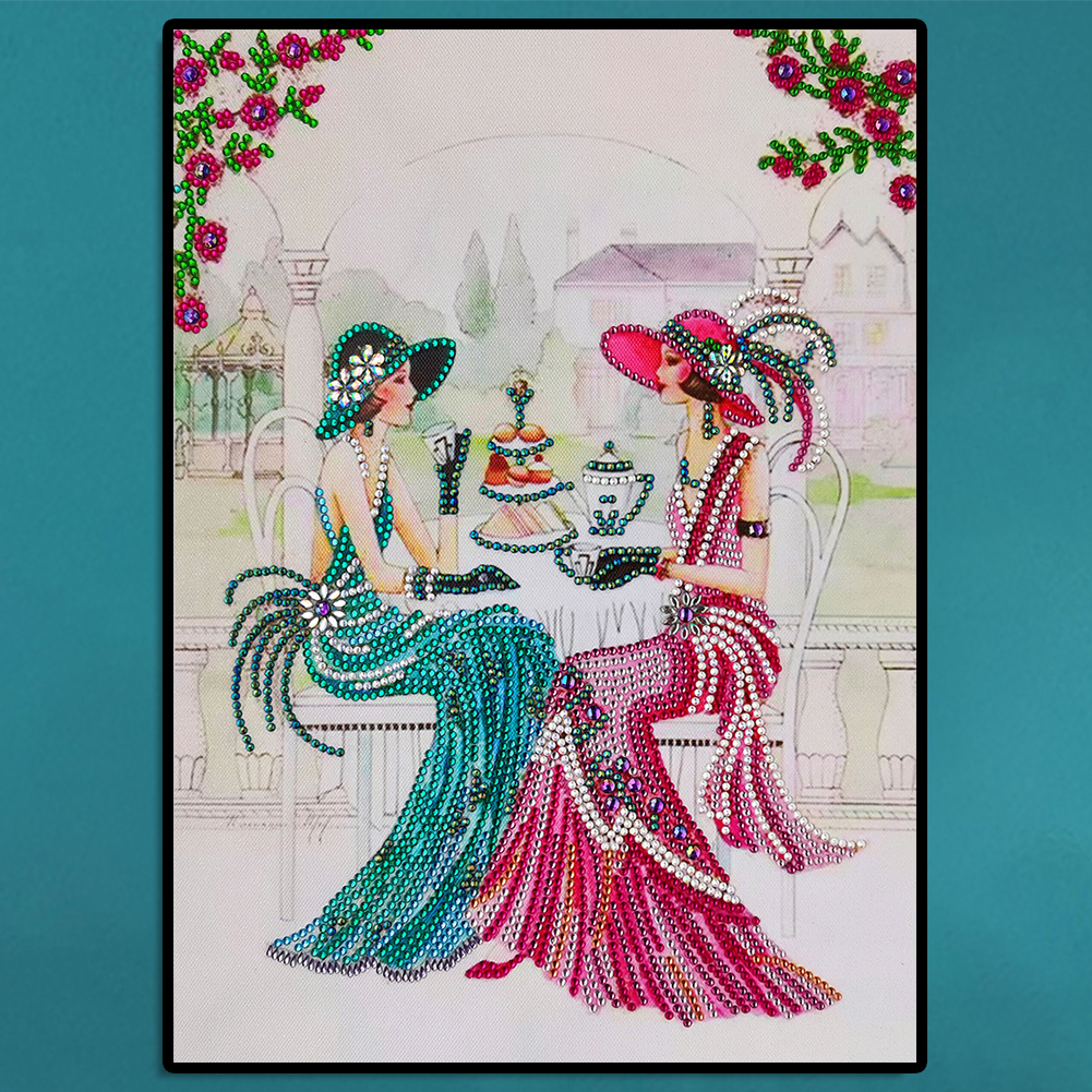 thumbnail image 4 of (lady-Y017) resina diamante con forma especial la serie Lady Lady diamante parcial 30*40 cm (14 colores), 4 of 10
