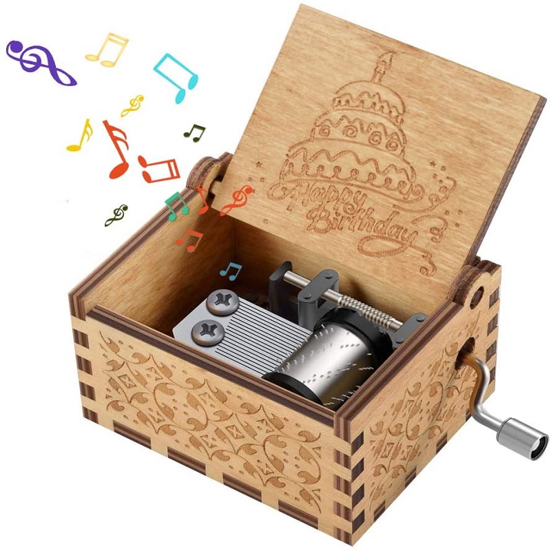 thumbnail image 2 of Btafrte Caja Música Con Manivela Caja Música Orgel, 2 of 2