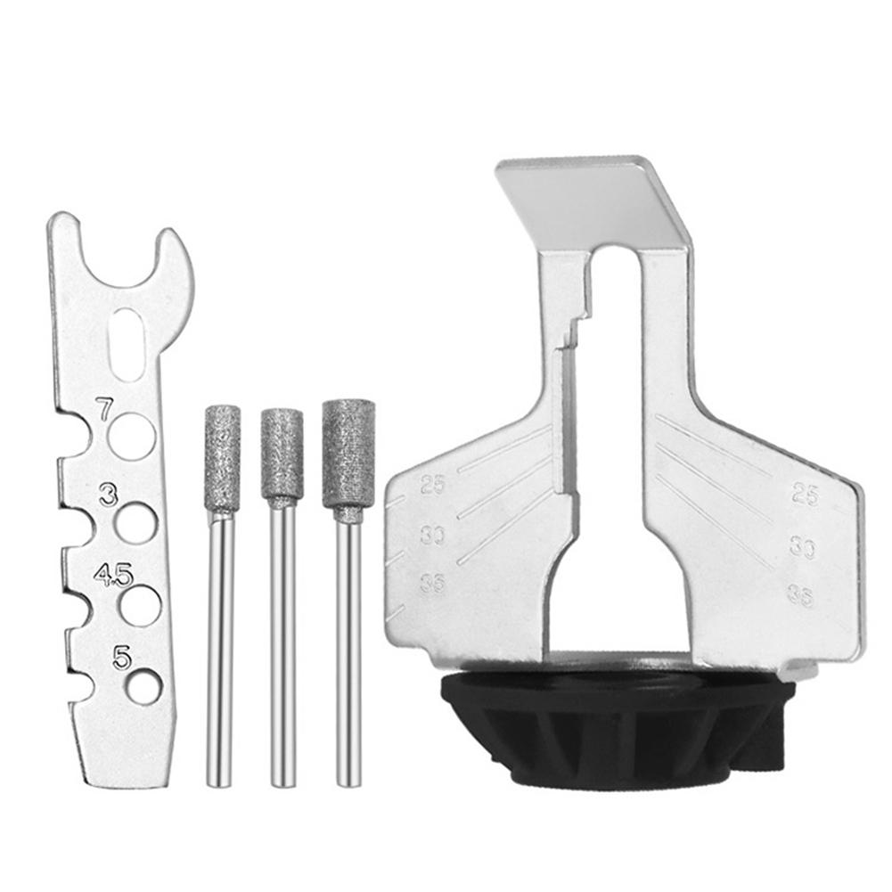 thumbnail image 2 of Kit Afilado Motosierra Amoladora Eléctrica Guía Pulido Cabezal Adaptador Taladro, 2 of 7