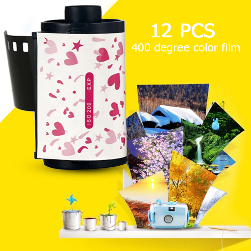 thumbnail image 4 of 12 Piezas Película Color 400 Grados Película Retro Amor Fabricante Película Negativa 135 Cámara 35mm Adecuada, 4 of 10