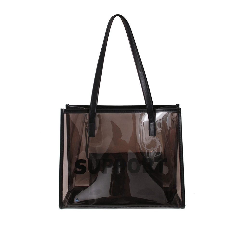 thumbnail image 3 of Bolso Transparente para Mujer Bolso Mano Bolsos Compuestos (marrón), 3 of 10