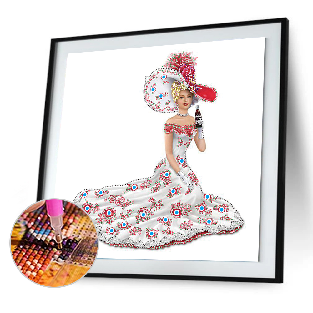 thumbnail image 5 of Arte Diamante DIY 5D Bsvklp Hecha A Mano Kit para Mosaicos Adorno Forma Especial Dama Elegante, 5 of 10