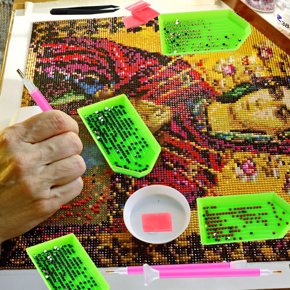 thumbnail image 4 of Kit Herramientas Pintura Diamantes 5D DIY Art Rhinestones Art Craft Set (bandeja Naranja), 4 of 10