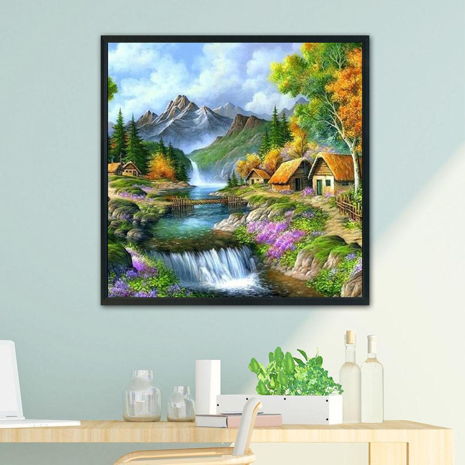 thumbnail image 5 of Punto Cruz Vista Del Campo 3 Hilos 11CT Tela Impresa DIY Kits, 5 of 10