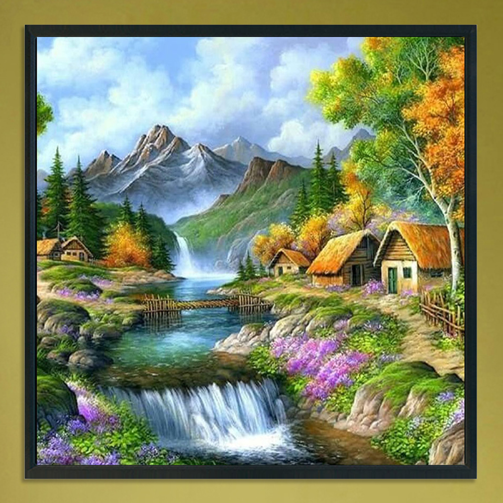 thumbnail image 4 of Punto Cruz Vista Del Campo 3 Hilos 11CT Tela Impresa DIY Kits, 4 of 10