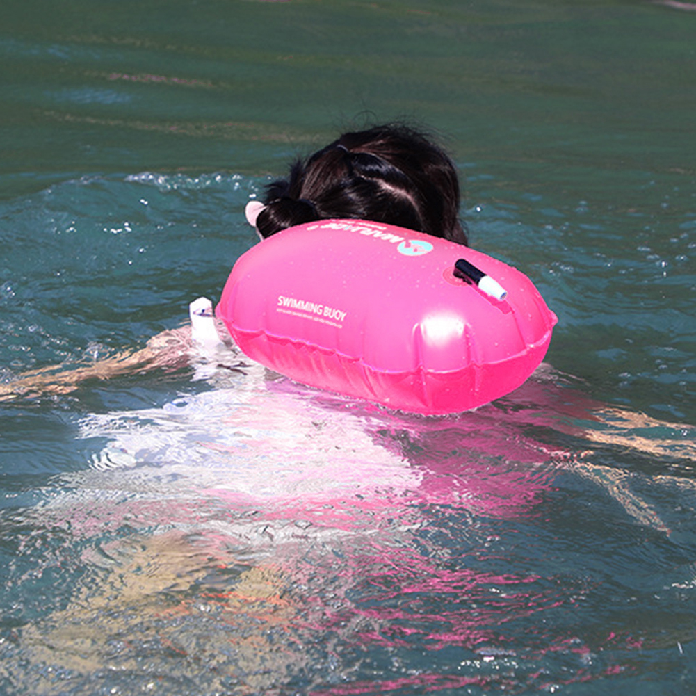 thumbnail image 4 of Flotador Inflable para Natación Seca Al Aire Boya PVC para Acuáticos (rosa Roja), 4 of 10