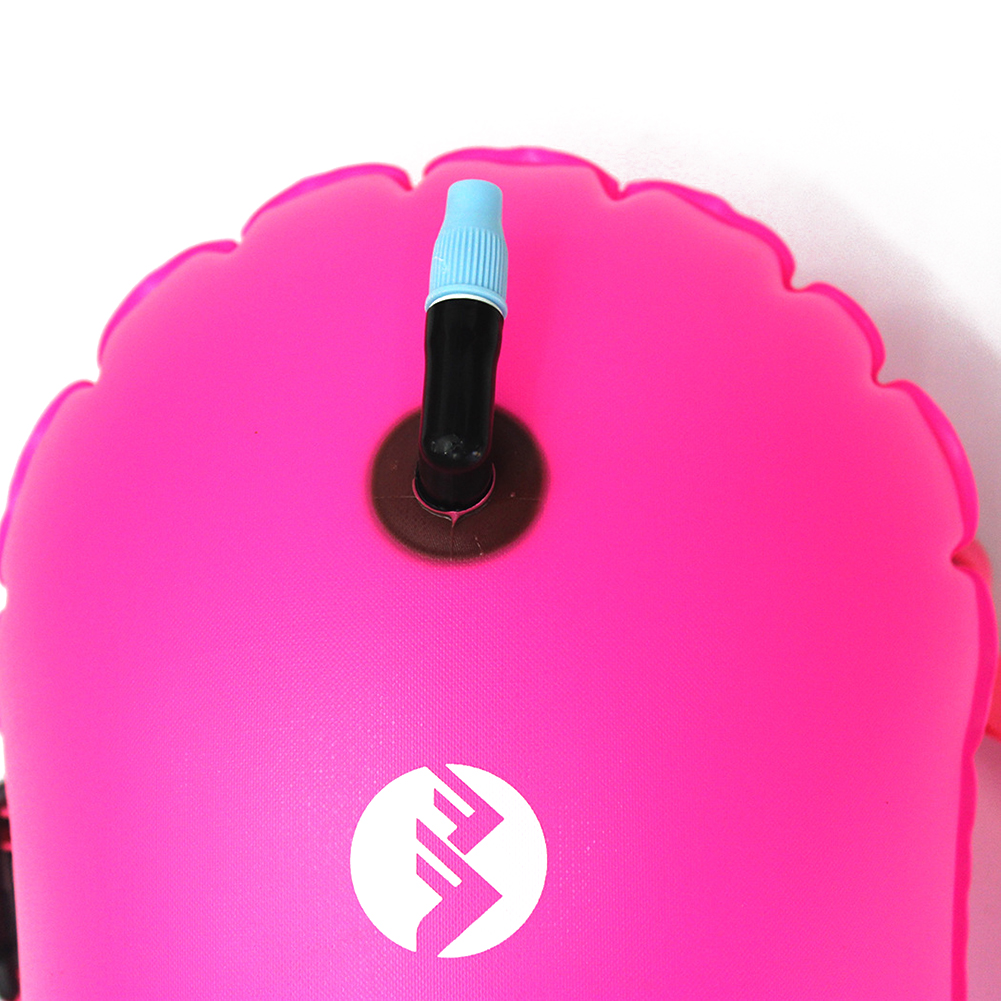 thumbnail image 3 of Flotador Inflable para Natación Seca Al Aire Boya PVC para Acuáticos (rosa Roja), 3 of 10