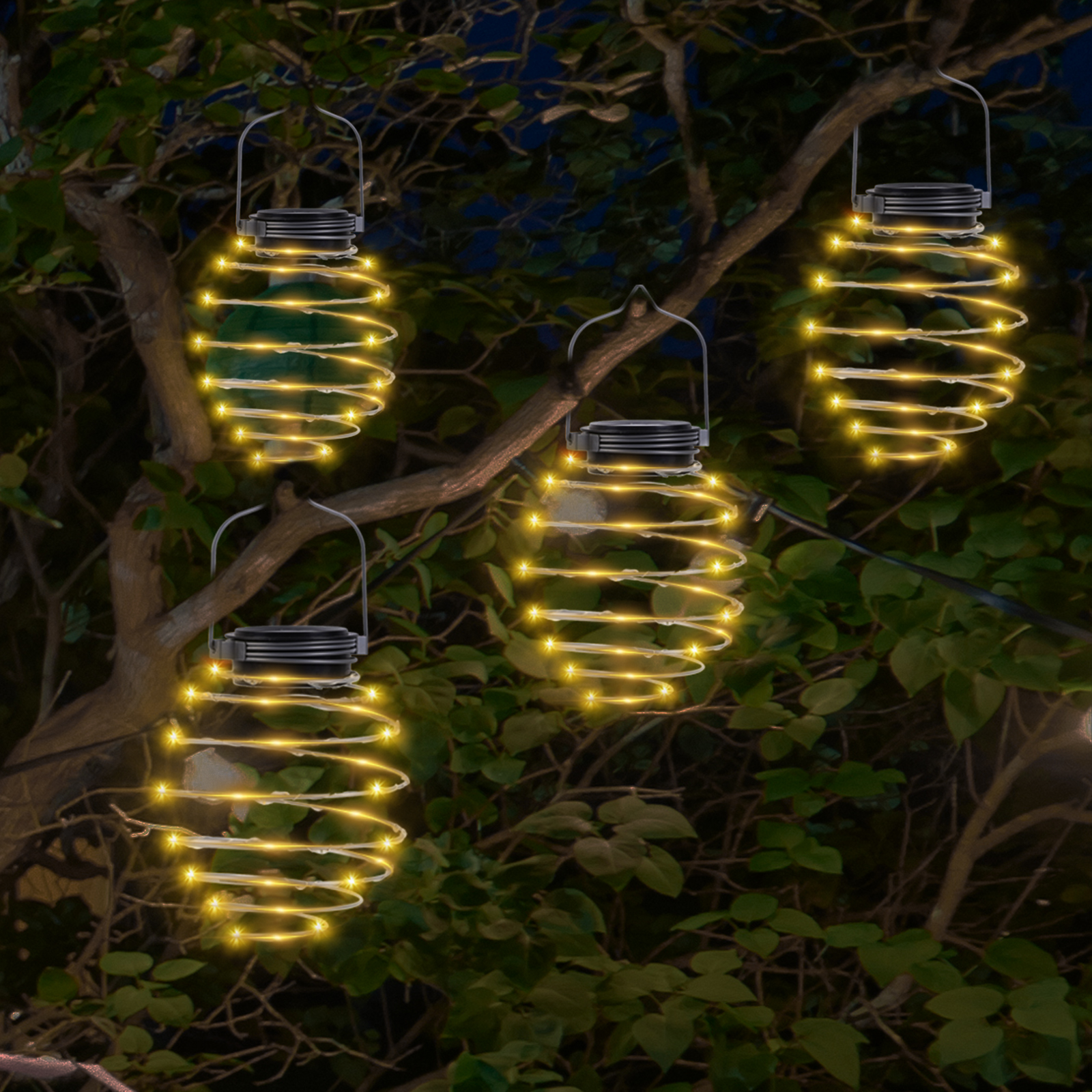 thumbnail image 5 of Luces Solares en Espiral Btafrte Farolillos LED Decorativos para Exteriores Jardín Patio, 5 of 10