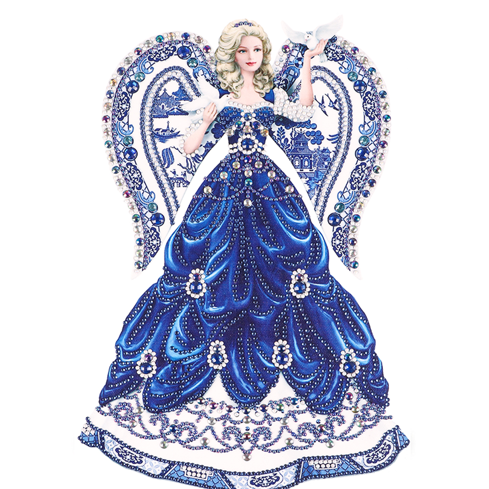 thumbnail image 2 of (lady-UP069) Vestido diamante parcial Serie personajes dama resina forma especial 30 * 40 cm (7 colores), 2 of 10