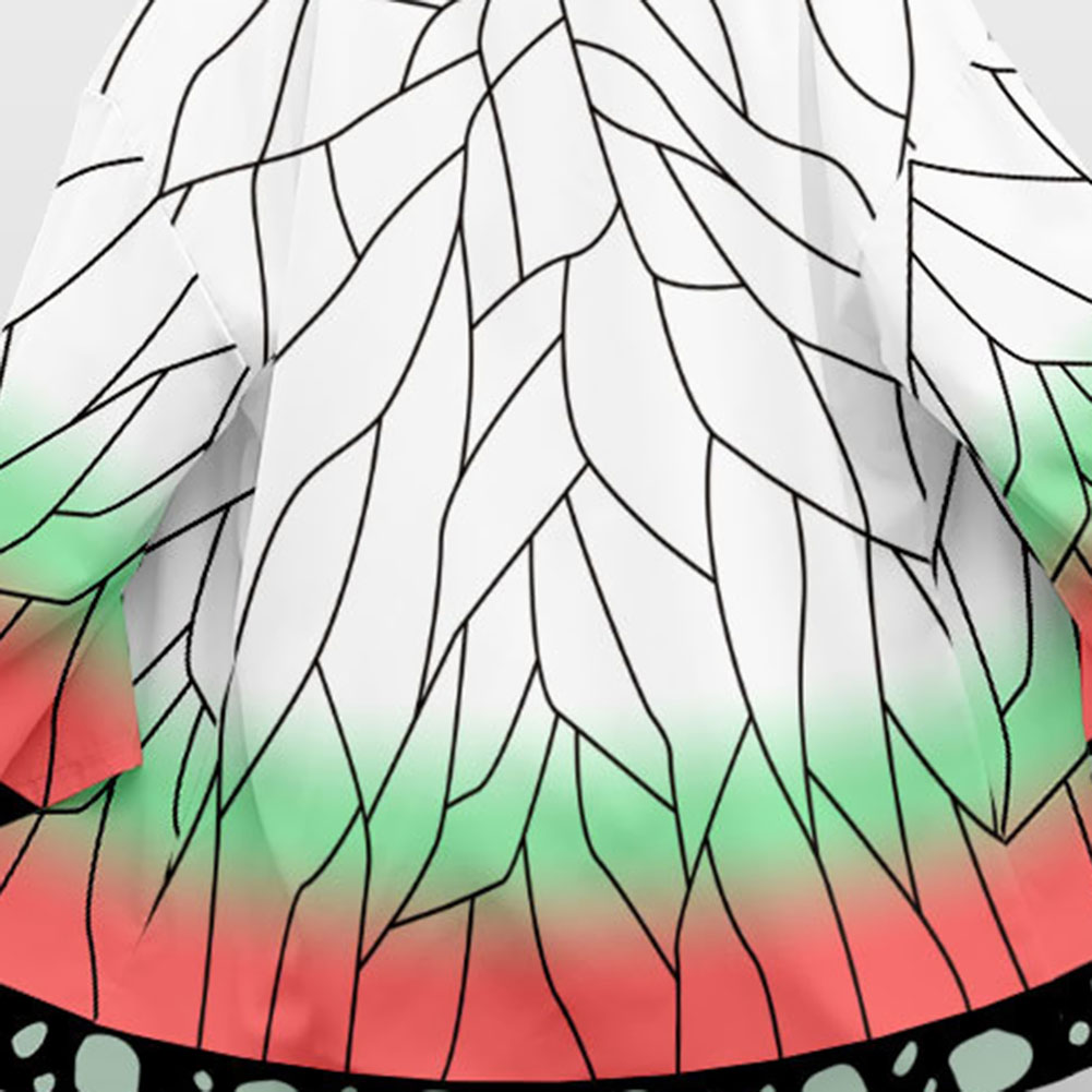 thumbnail image 3 of Anime japonés Demon Slayer: Kimetsu no Yaiba anime periférico capa kimono impresa en 3D Haori (talla única para adecuada para 110-150) (White Butterfly Ninja), 3 of 10