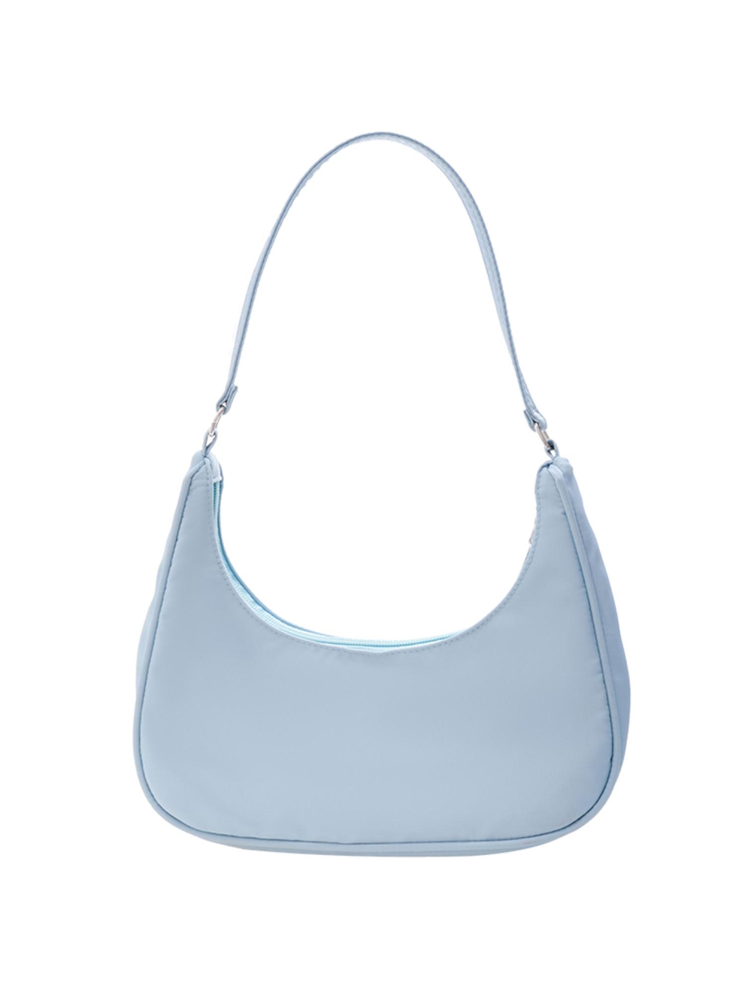 thumbnail image 2 of Mujer Color Mini Axilas Hobos Bolsas Bolso Con Asa Superior (Azul), 2 of 10