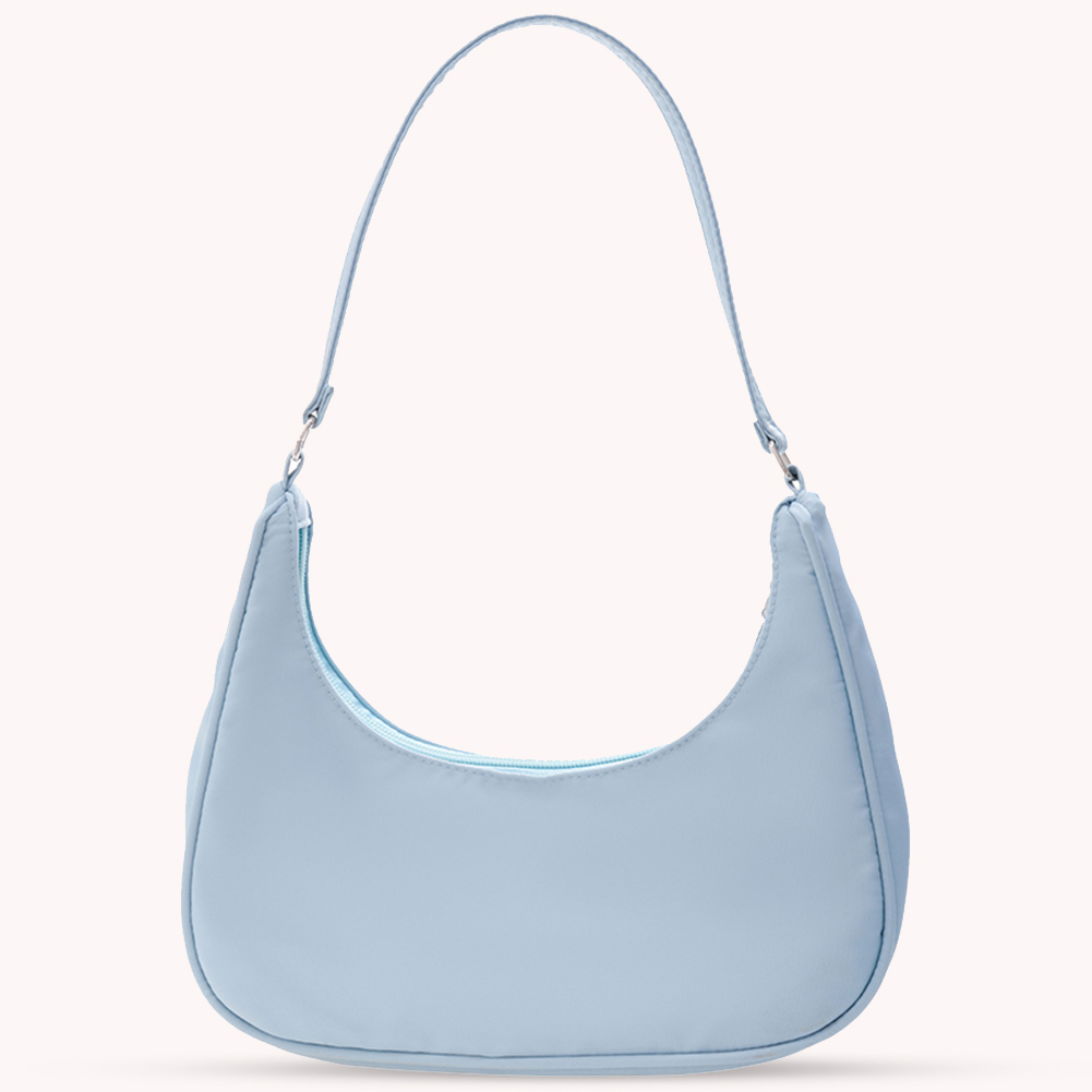 thumbnail image 5 of Mujer Color Mini Axilas Hobos Bolsas Bolso Con Asa Superior (Azul), 5 of 10